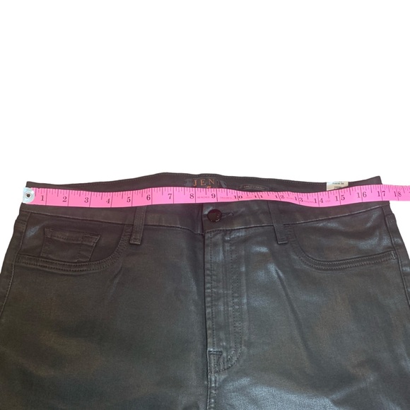 Jen7 by 7 For All Mankind Mid-Rise Stretch Coated Straight Ankle Women’s Size 16 - Picture 8 of 13